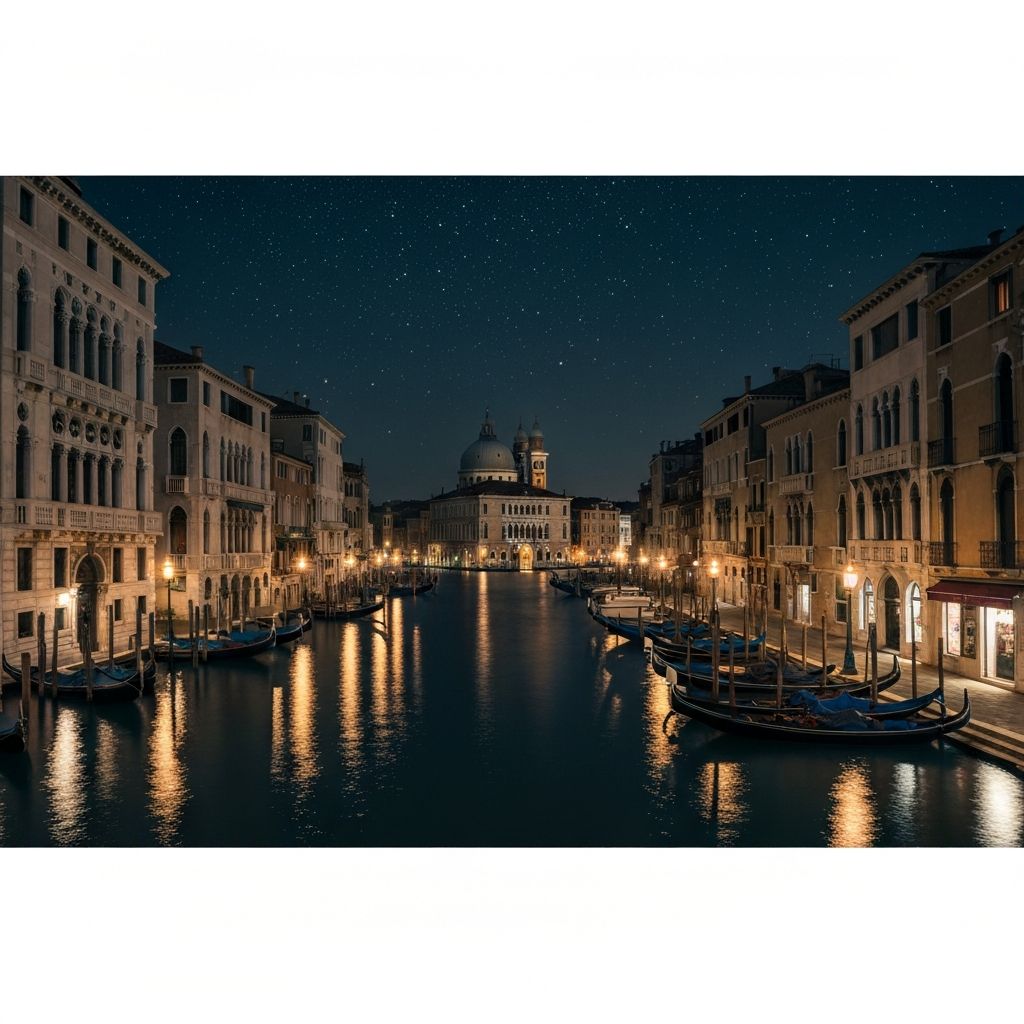 Venice at night
